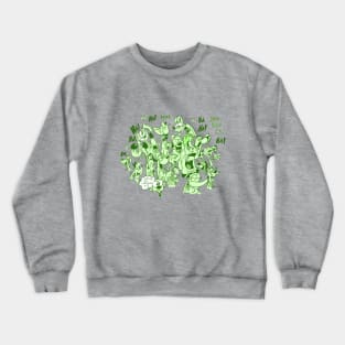 Grinny Green Dogs Crewneck Sweatshirt